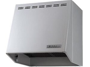 パナソニックの快適レンジフード！　レンジフード 富士工業製（Panasonic）QSS63AH1F2　間口60cm　シルバー　壁付けタイプ　ブーツ型プロペラファン　上幕板付き